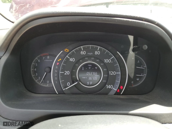 2015 Honda CR-V EX with VIN 2HKRM3H53FH536577, listed as a Copart auction lot 51825685 with 53,766 mi miles and Salvage Title. Bid and sale history available at carsss.com. Image 9.