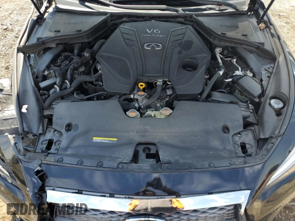 2020 Infiniti Q50 Pure with VIN JN1EV7ARXLM250598, listed as a Copart auction lot 50798135 with 76,069 mi miles and Salvage title. Bid and sale history available at DreamBid. Image 11.
