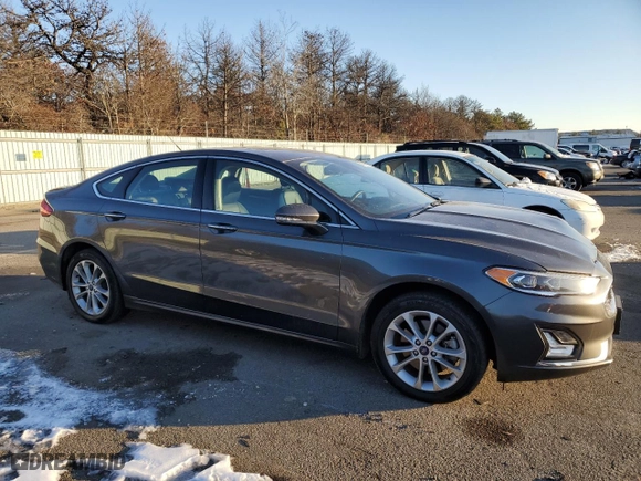 2020 Ford Fusion Plug-In Hybrid Titanium with VIN 3FA6P0SUXLR158328, listed as a Copart auction lot 42090075 with 49,788 mi miles and Salvage Title. Bid and sale history available at carsss.com. Image 4.