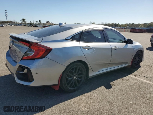 2020 Honda Civic Si z VIN 2HGFC1E51LH701515, wystawiony jako Copart lot #54405275 z przebiegiem 127 549 mil mil oraz Szkody całkowita. Historia ofert i sprzedaży dostępna na DreamBid. Obrazek 3.