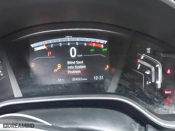 2019 Honda CR-V EX with VIN 7FARW1H54KE028680, listed as a IAAI auction lot 41364127 with 54,563 mi miles. Bid and sale history available at carsss.com. Image 7.