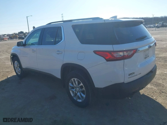 2018 Chevrolet Traverse LT Cloth with VIN 1GNEVGKW5JJ105265, listed as a IAAI auction lot 41784147 with 144,634 mi miles. Bid and sale history available at carsss.com. Image 3.