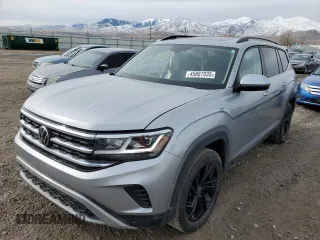 2023 Volkswagen Atlas 3.6L V6 SE w/Technology with VIN 1V2KR2CA4PC535855, listed as a Copart auction lot 45887035 with 48,348 mi miles and Salvage Title. Bid and sale history available at carsss.com. Image 1.