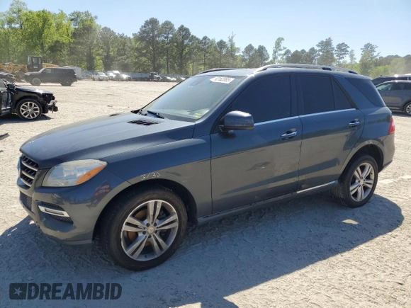 2015 Mercedes-Benz M 350 with VIN 4JGDA5JB1FA517799, listed as a Copart auction lot 53162065 with 114,685 mi miles and Salvage title. Bid and sale history available at DreamBid. Image 1.
