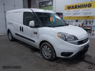 2019 Ram ProMaster City Cargo Van Tradesman SLT with VIN ZFBHRFBBXK6M30051, listed as a IAAI auction lot 41652526 with 185,127 mi miles. Bid and sale history available at carsss.com. Image 1.