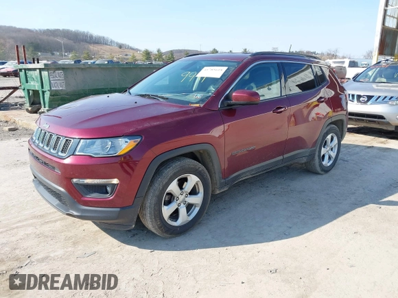 2020 Jeep Compass Latitude with VIN 3C4NJCBB1LT169941, listed as a IAAI auction lot 41785618 with 200,963 mi miles and . Bid and sale history available at DreamBid. Image 2.