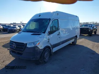 2023 Mercedes-Benz Sprinter Cargo with VIN W1Y4NCHYXPT153665, listed as a IAAI auction lot 41322090 with 203,587 mi miles and . Bid and sale history available at carsss.com. Image 17.