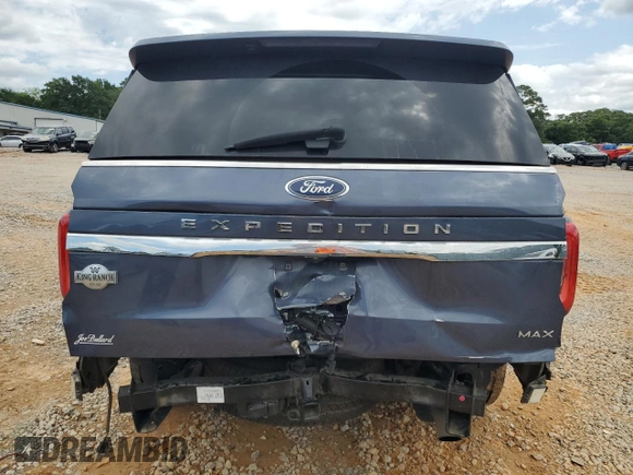 2023 Ford Expedition Max King Ranch with VIN 1FMJK1N88PEA01019, listed as a Copart auction lot 56015515 with 51,976 mi miles and Salvage title. Bid and sale history available at DreamBid. Image 6.