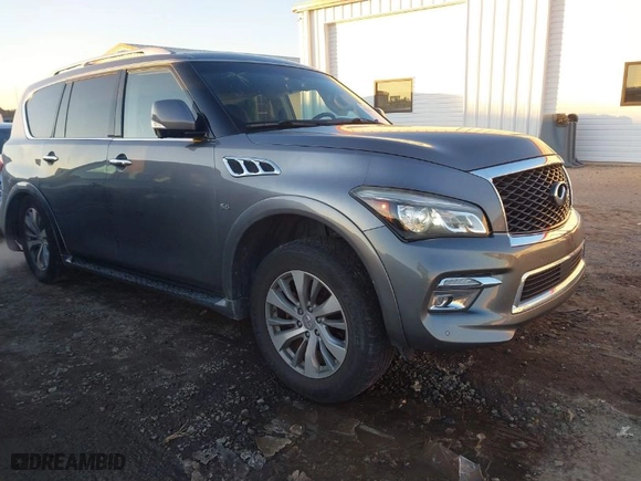 2015 Infiniti QX80 with VIN JN8AZ2NE9F9082782, listed as a IAAI auction lot 41286923 with 189,281 mi miles. Bid and sale history available at carsss.com. Image 1.