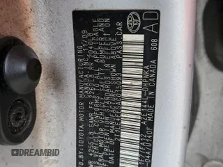 2010 Toyota Matrix S with VIN 2T1LE4EE5AC015093, listed as a Copart auction lot 57902535 with 131,300 mi miles and Salvage title. Bid and sale history available at DreamBid. Image 13.
