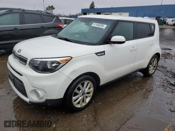 2018 Kia Soul + with VIN KNDJP3A55J7543722, listed as a Copart auction lot 51456285 with 124,942 mi miles and Clean Title. Bid and sale history available at carsss.com. Image 1.