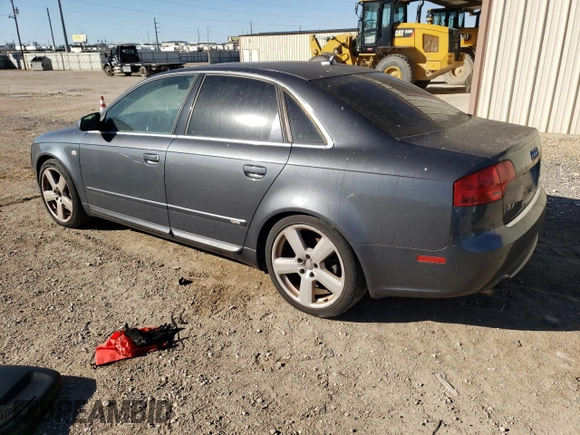 2007 Audi A4 2.0T with VIN WAUBF78E97A020121, listed as a Copart auction lot 44062605 with 101,846 mi miles and Clean Title. Bid and sale history available at carsss.com. Image 2.