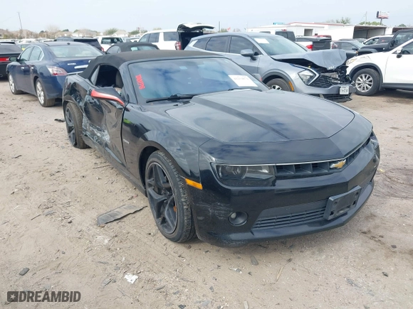 2015 Chevrolet Camaro LT with VIN 2G1FD3D35F9234386, listed as a IAAI auction lot 41254879 with 152,138 mi miles. Bid and sale history available at carsss.com. Image 1.