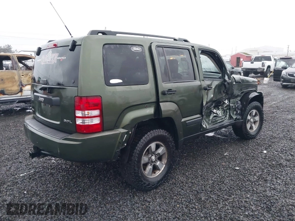 2008 Jeep Liberty Sport with VIN 1J8GN28K48W215447, listed as a IAAI auction lot 41159200 with 188,958 mi miles. Bid and sale history available at carsss.com. Image 4.