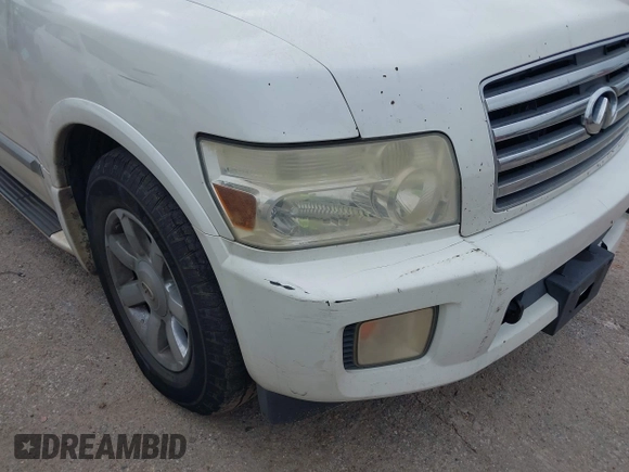 2005 Infiniti QX56 with VIN 5N3AA08A65N802774, listed as a IAAI auction lot 41899540 with 229,216 mi miles. Bid and sale history available at carsss.com. Image 6.