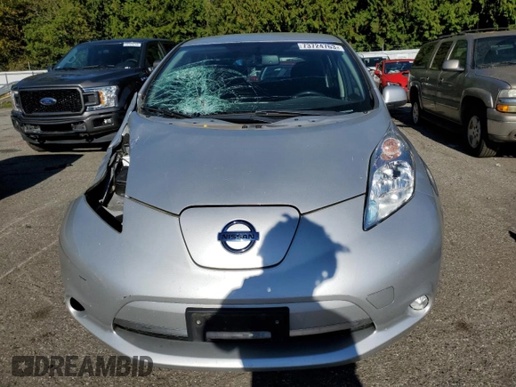 2016 Nissan LEAF S with VIN 1N4BZ0CP5GC300302, listed as a Copart auction lot 73724763 with 60,926 mi miles. Bid and sale history available at carsss.com. Image 5.