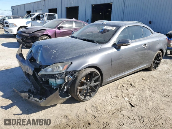 2012 Lexus IS 350 C with VIN JTHFE2C27C2508753, listed as a Copart auction lot 75334724 with 117,212 mi miles and Salvage title. Bid and sale history available at DreamBid. Image 1.