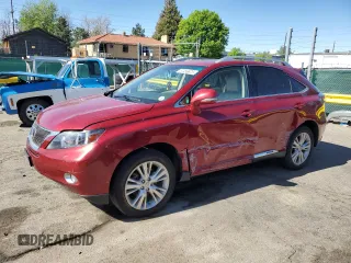 2012 Lexus RX 450h with VIN JTJBC1BA6C2429676, listed as a Copart auction lot 57456675 with 129,737 mi miles and Salvage title. Bid and sale history available at DreamBid. Image 1.
