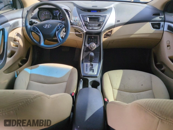 2013 Hyundai Elantra GLS with VIN 5NPDH4AE4DH454286, listed as a Copart auction lot 61671825 with 155,667 mi miles and Salvage title. Bid and sale history available at DreamBid. Image 8.