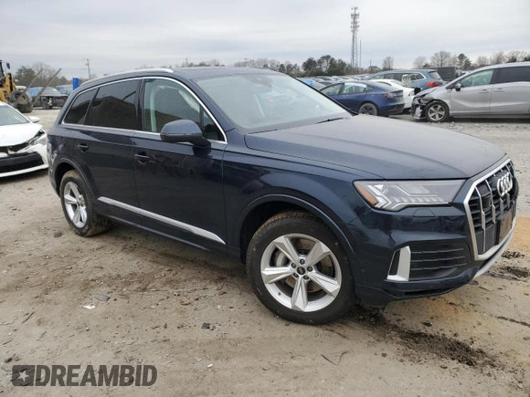 2023 Audi Q7 Premium Plus with VIN WA1LCBF74PD027929, listed as a Copart auction lot 44027295 with 16,982 mi miles and Salvage title. Bid and sale history available at DreamBid. Image 4.