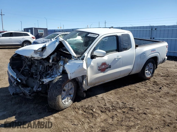 2023 Nissan Frontier S z VIN 1N6ED1CL5PN648644, wystawiony jako Copart lot #46449485 z przebiegiem 64 111 mil mil oraz Szkoda całkowita • Salvage title. Historia ofert i sprzedaży dostępna na DreamBid. Obrazek 1.