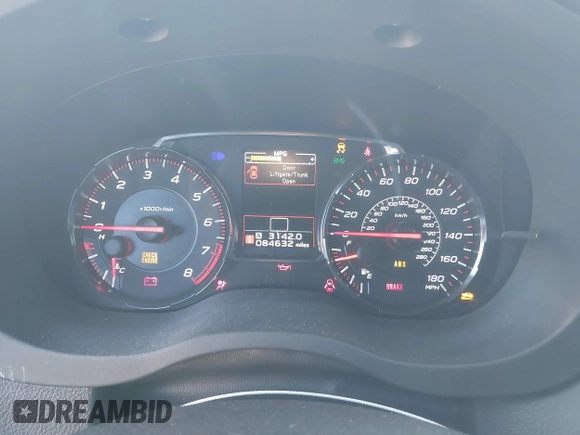 2019 Subaru WRX with VIN JF1VA1A60K9811071, listed as a IAAI auction lot 41538308 with 84,632 mi miles and . Bid and sale history available at DreamBid. Image 7.
