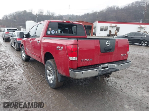 2005 Nissan Titan SE with VIN 1N6BA07B75N537467, listed as a IAAI auction lot 41540903 with 238,607 mi miles and . Bid and sale history available at DreamBid. Image 3.