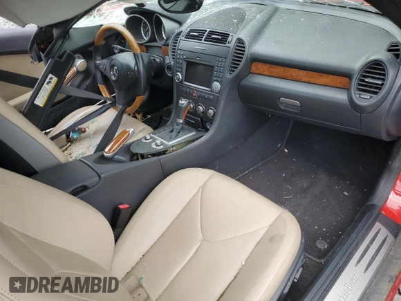 2009 Mercedes-Benz SLK 280 с VIN WDBWK54F89F193376, выставлен на аукционе Copart как лот 59049655 с пробегом Не указан миль и Списание • Salvage title. История ставок и продаж доступна на DreamBid. Изображение 8.