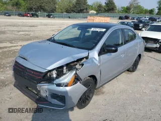 2023 Mitsubishi Mirage G4 ES with VIN ML32FUFJ1PHF00748, listed as a Copart auction lot 52071044 with 41,590 mi miles. Bid and sale history available at carsss.com. Image 1.