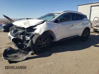 2018 Nissan Murano SL with VIN 5N1AZ2MH0JN165195, listed as a Copart auction lot 43534855 with 85,192 mi miles and Salvage Title. Bid and sale history available at carsss.com. Image 1.
