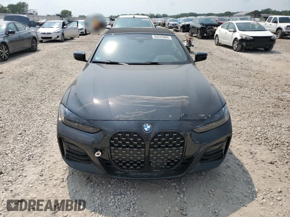 2023 BMW 4 Series M440i xDrive with VIN WBA63AT02PCL52909, listed as a Copart auction lot 64222804 with 21,772 mi miles and Salvage Title. Bid and sale history available at carsss.com. Image 5.