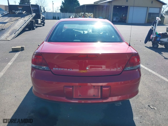 2001 Chrysler Sebring LXi with VIN 1C3EL56U31N704710, listed as a IAAI auction lot 41746277 with 106,050 mi miles. Bid and sale history available at carsss.com. Image 17.