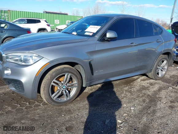 2019 BMW X6 xDrive35i with VIN 5UXKU2C54K0Z64117, listed as a IAAI auction lot 41078385 with 119,193 mi miles. Bid and sale history available at carsss.com. Image 17.