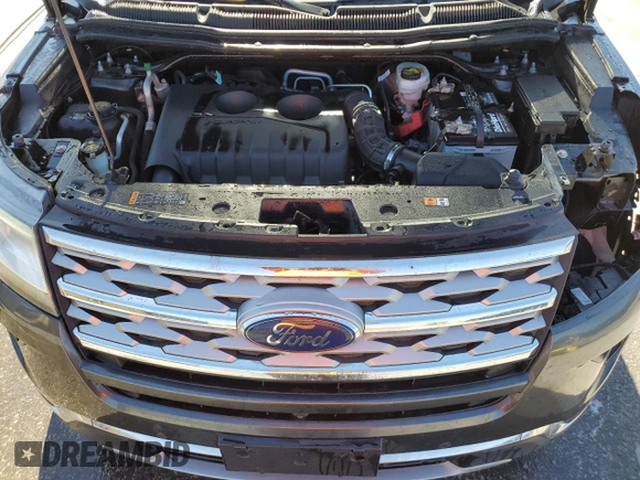 2018 Ford Explorer Limited with VIN 1FM5K7FH4JGB85289, listed as a Copart auction lot 52290775 with 76,578 mi miles and Salvage title. Bid and sale history available at DreamBid. Image 12.