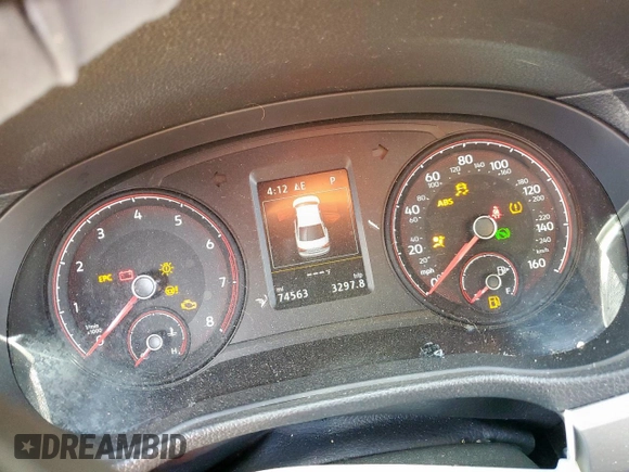 2021 Volkswagen Passat SE with VIN 1VWSA7A34MC014427, listed as a Copart auction lot 61854015 with 74,563 mi miles and Salvage title. Bid and sale history available at DreamBid. Image 9.