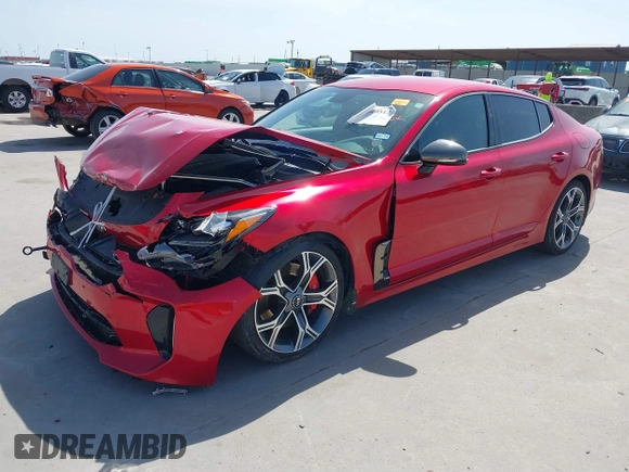 2020 Kia Stinger GT with VIN KNAE35LC4L6085147, listed as a IAAI auction lot 41820512 with 37,033 mi miles and . Bid and sale history available at DreamBid. Image 2.