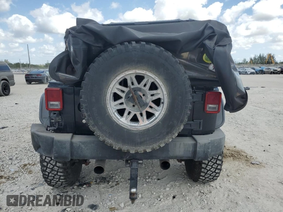 2007 Jeep Wrangler Rubicon with VIN 1J4GA64137L181809, listed as a Copart auction lot 53756665 with Not provided miles and Salvage title. Bid and sale history available at DreamBid. Image 6.