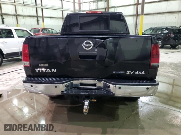 2012 Nissan Titan SV with VIN 1N6BA0EC9CN327316, listed as a Copart auction lot 87501705 with Not Provided miles and Salvage Title. Bid and sale history available at carsss.com. Image 6.