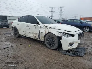2020 Infiniti Q50 3.0t LUXE with VIN JN1EV7AR6LM250288, listed as a Copart auction lot 47900645 with 37,029 mi miles and Salvage Title. Bid and sale history available at carsss.com. Image 4.