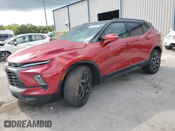 2024 Chevrolet Blazer RS с VIN 3GNKBERS0RS210714, выставлен на аукционе Copart как лот 60377765 с пробегом 15 915 миль миль и На запчасти • Non repairable. История ставок и продаж доступна на DreamBid. Изображение 1.