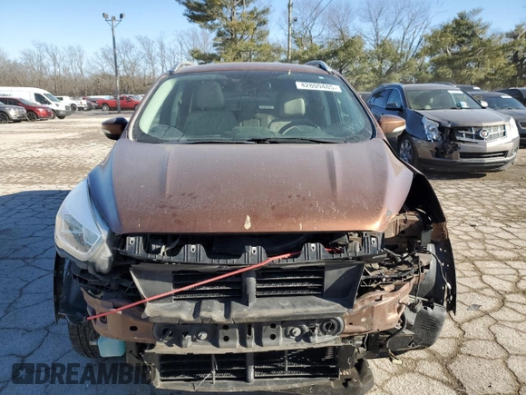 2017 Ford Escape Titanium with VIN 1FMCU9JDXHUA78843, listed as a Copart auction lot 42809485 with 93,562 mi miles and Salvage Title. Bid and sale history available at carsss.com. Image 5.