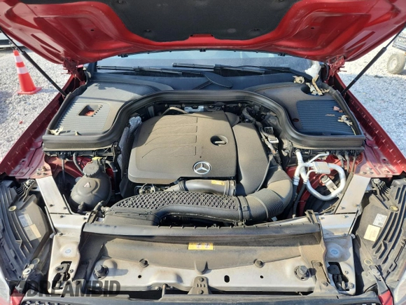 2021 Mercedes-Benz GLC 300 with VIN W1N0G8EB8MF872880, listed as a Copart auction lot 61309195 with 43,816 mi miles and Salvage title. Bid and sale history available at DreamBid. Image 12.