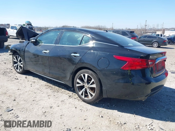 2017 Nissan Maxima SV with VIN 1N4AA6AP1HC437294, listed as a IAAI auction lot 41761296 with 1 mi miles. Bid and sale history available at carsss.com. Image 3.