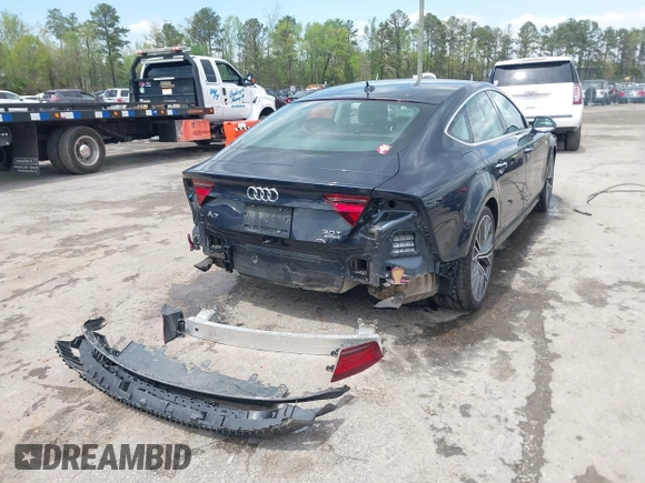 2018 Audi A7 Prestige with VIN WAU23AFC3JN057141, listed as a IAAI auction lot 42039747 with 66,095 mi miles. Bid and sale history available at carsss.com. Image 4.