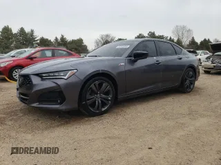 2023 Acura TLX w/A-Spec Package z VIN 19UUB6F5XPA001602, wystawiony jako Copart lot #52938985 z przebiegiem 12 329 mil mil oraz Szkoda całkowita • Salvage title. Historia ofert i sprzedaży dostępna na DreamBid. Obrazek 1.