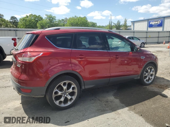 2014 Ford Escape Titanium with VIN 1FMCU0JXXEUD13856, listed as a Copart auction lot 52450165 with 116,183 mi miles and Clean Title. Bid and sale history available at carsss.com. Image 3.
