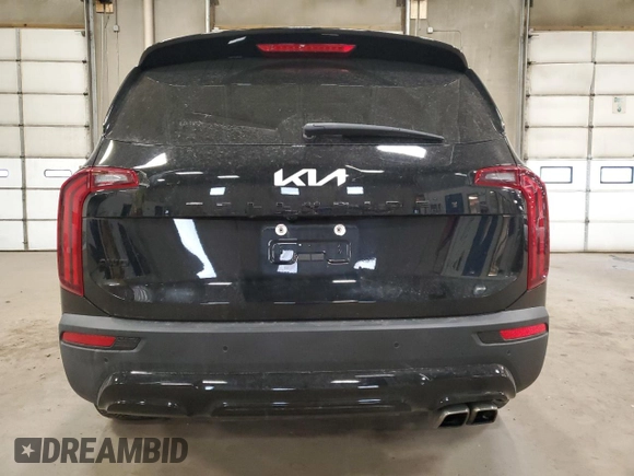 2022 Kia Telluride SX with VIN 5XYP5DHC1NG282155, listed as a Copart auction lot 53046715 with 43,921 mi miles and Salvage title. Bid and sale history available at DreamBid. Image 6.