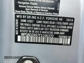 2015 Porsche 911 Turbo S with VIN WP0AD2A97FS166370, listed as a Copart auction lot 68497274 with 3,015 mi miles and Salvage Title. Bid and sale history available at carsss.com. Image 12.