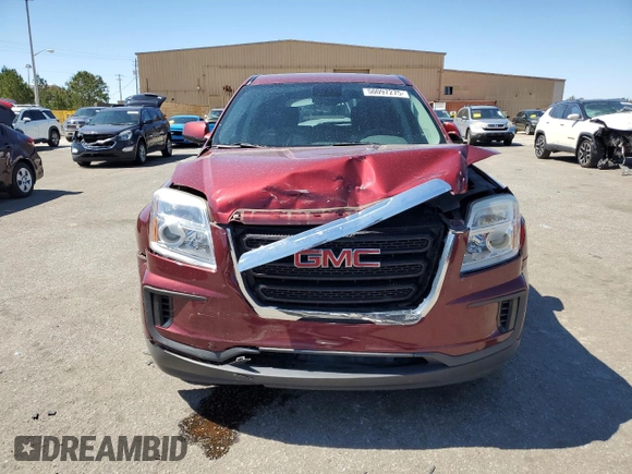 2016 GMC Terrain SLE with VIN 2GKALMEK8G6221946, listed as a Copart auction lot 50097275 with 149,102 mi miles and Salvage Title. Bid and sale history available at DreamBid. Image 5.