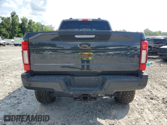 2021 Ford F-250 XL with VIN 1FT8W2BT8MEC50423, listed as a Copart auction lot 66489585 with 43,273 mi miles and Salvage title. Bid and sale history available at DreamBid. Image 6.